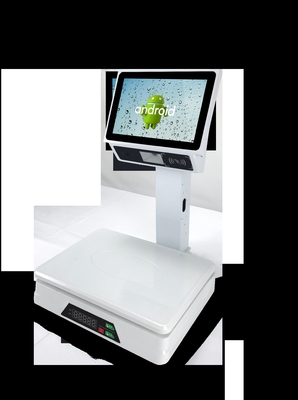 All in One Inch Both Touch Screen Scale Digital Weight Machine Weighing Scale With Built-In 58mm Receipt Printer
