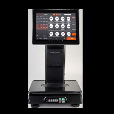 15 Inch Dual Screen All in One Pos Scale Weighing Scale for Retail Shop Fruit Shop with 58/80mm Thermal Printer and AI Camer