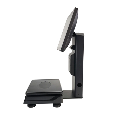 15 Inch Dual Screen All in One Pos Scale Weighing Scale for Retail Shop Fruit Shop with 58/80mm Thermal Printer and AI Camer