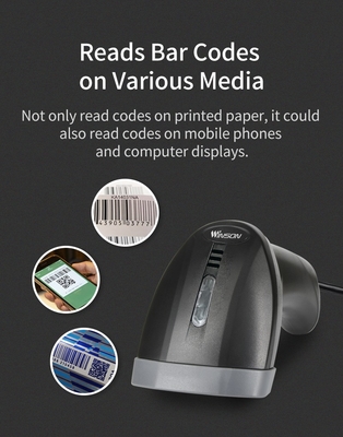 Wired USB Barcode Scanner POS Store Barcode Reader 1D 2D Handheld Bar Code Scan Gun for Warehouse Inventory Scanning