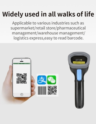 Wired USB Barcode Scanner POS Store Barcode Reader 1D 2D Handheld Bar Code Scan Gun for Warehouse Inventory Scanning