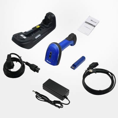 Winson 2D BT 2.4G Blue Industrial Grade Handheld Barcode Scanner