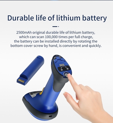 OEM Industrial Long Distance Barcode Scanner Handheld Barcode Scanner Portable 2d High Speed Base Holder