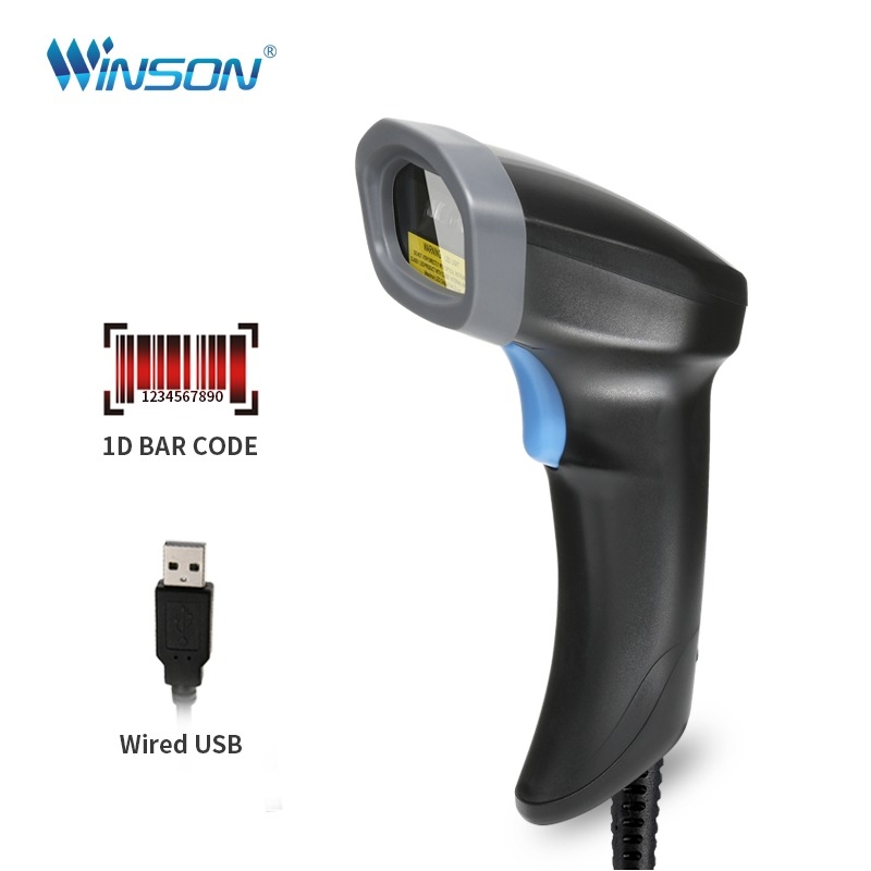 Factory Supermarket Bar Code Scanner CCD 1D Wired Wireless Barcode Scanner